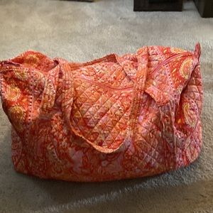 Vera Bradley large duffel in sherbet pattern